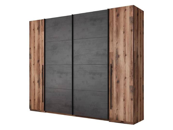 Kleiderschrank Alpine Lodge - grau Schwebetürenschrank 312 cm - SARNIA