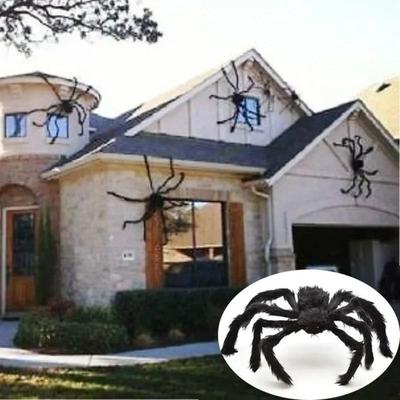 Inspired Finds Giant Black Halloween Spider Scary Haunted House Decoration 11.81 In