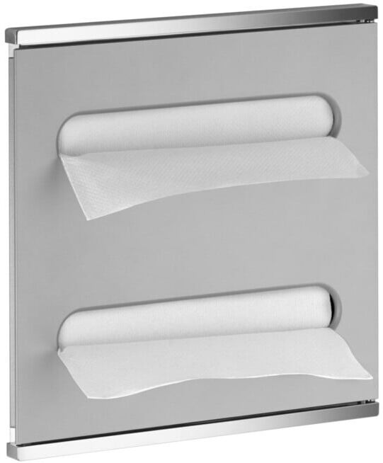 Keuco Modul Meuble lavabo 2 Plan Integral Porte côté gauche, chrome/blanc laqué (44985015101)