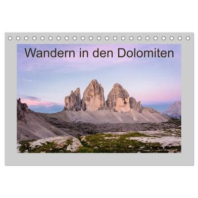 Wandern in den Dolomiten (Tischkalender 2027 DIN A5 quer), CALVENDO Monatskalender