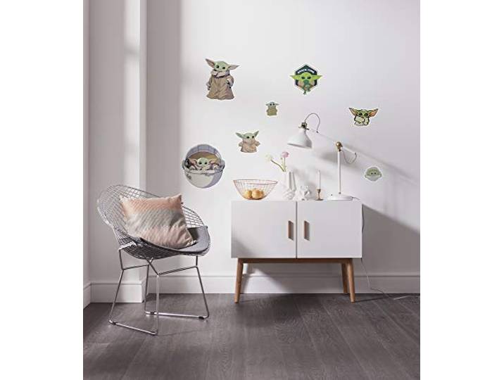 Komar Mandalorian Deco Sticker Star Wars The Child Sluster Baby Yoda, decoratie, muurtattoo, sticker, sticker grootte 50 x 70 cm 14060h