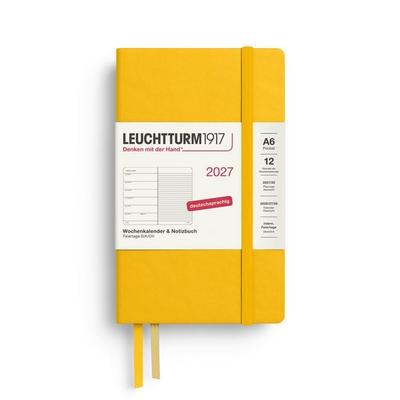 Wochenkalender & Notizbuch Pocket (A6) 2027, Sunflower, Deutsch