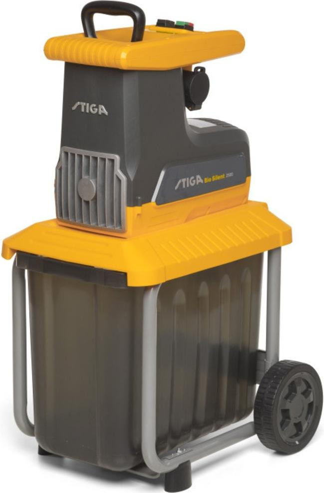 Stiga Elektrische houtsnipperaar Silent 2500, 2500 watt, 60 liter opvangbak