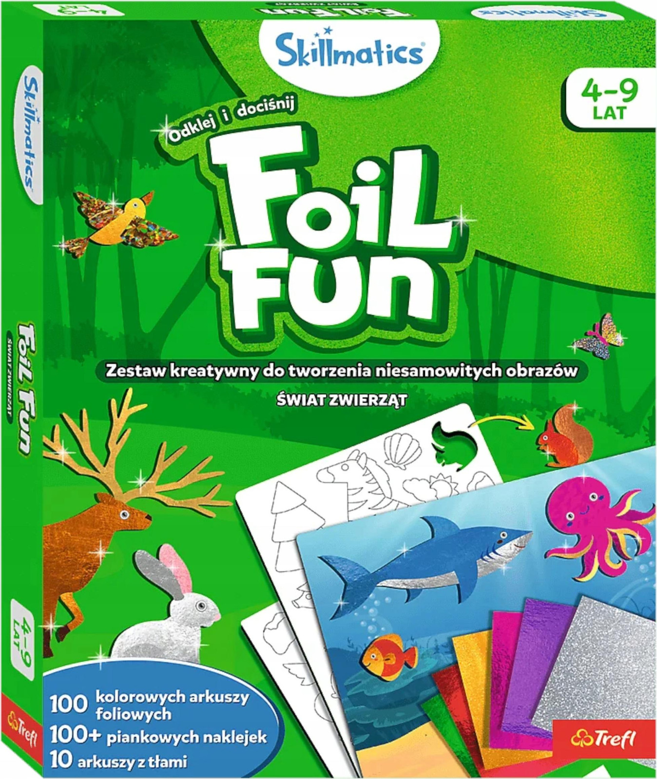 Trefl Creatieve doe-het-zelf folie-decoratieset Dierenwereld