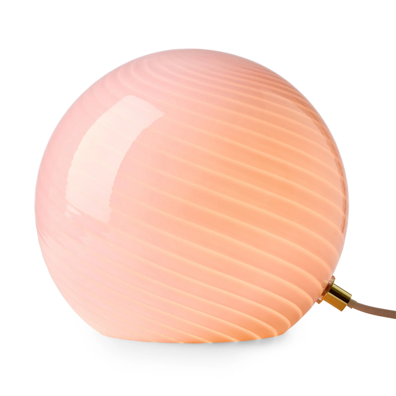 Halo Design CANDY tafellamp, roze, glas, Ø 20 cm, E14