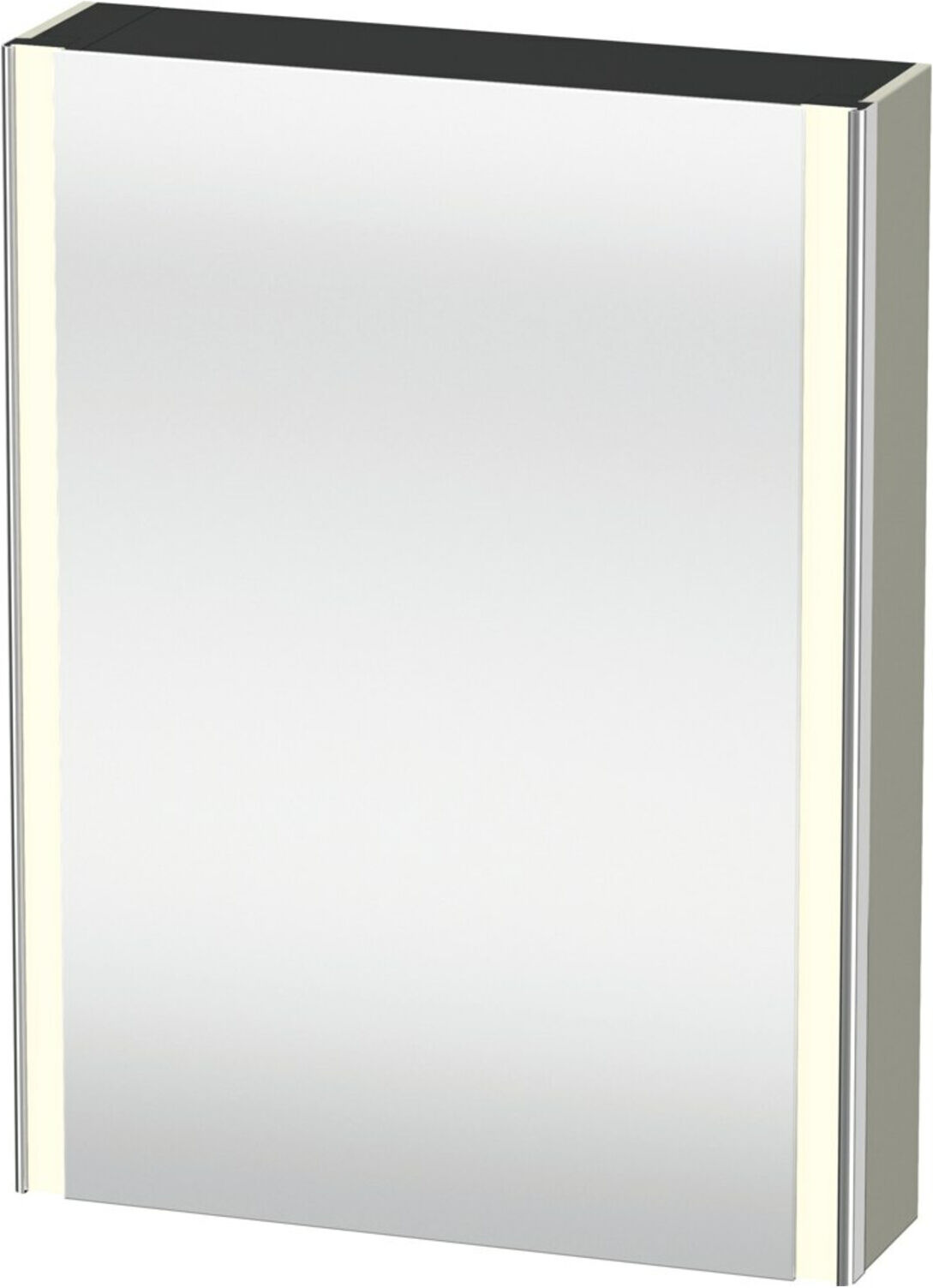 Duravit Uni-Spiegelschrank XSquare Steckd. F 60x15x80cm, 1 Tür, o ES, An R, T s-matt (XS7111R60601000)