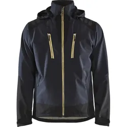 Softshelljacke "4749" - 4XL - dunkelblau/gelb