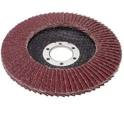 Vago-Tools 10x Fächerschleifscheiben 115mm flach K40 Braun