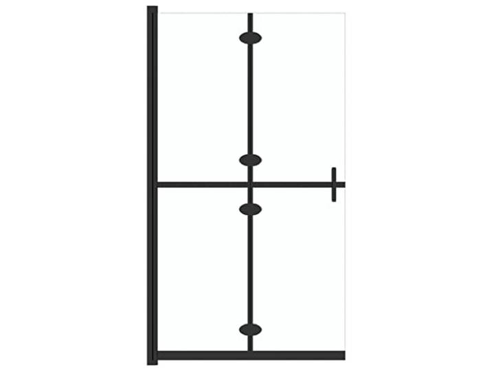 vidaXL Paroi de douche pliable Verre ESG transparent 110x190 cm