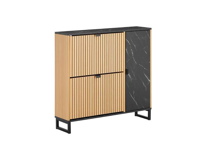 Meuble à chaussures 2 portes 90x24x88.5cm