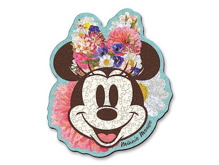 Trefl – Houten contourpuzzels: Disney Stijlvolle Minnie Mouse – 160 stukjes