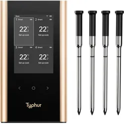 Typhur Grillthermometer SYNC Gold Quad - 4 Thermometer