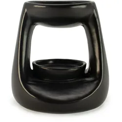 Ceramic Zen Oil Burner - Small Classic  - Matt Black