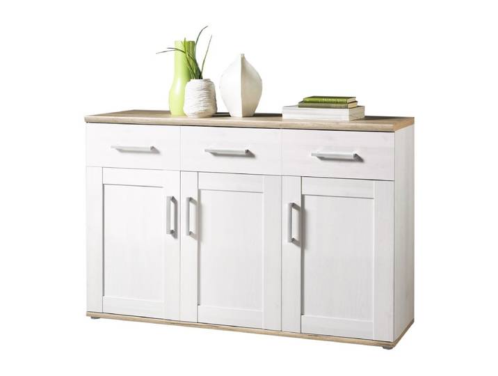 Sideboard 3 türig San Remo Eiche - Sibiu Lärche 140 cm - ROMANCE