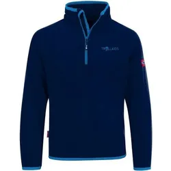 TROLLKIDS Kids Nordland Half Zip, Größe 140 in Blau Blau