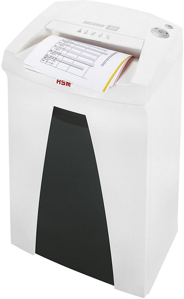 Aktenvernichter SECURIO B22, Auffangvolumen 33 l, Streifen, 13 - 15 Blatt HSM