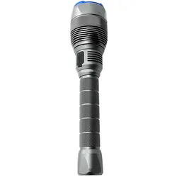 LED Handleuchte Taschenlampe Mobile Leuchte Aluminium Akku H 25 cm