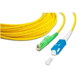 2x Lightwin LWL-Patchkabel LSH/APC-SC, Singlemode, Simplex, 3m (3 m), Netzwerkkabel