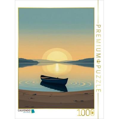 CALVENDO Puzzle Ruhe auf dem offenen Wasser | 1000 Teile Lege-Größe 64x48cm Foto-Puzzle für glückliche Stunden