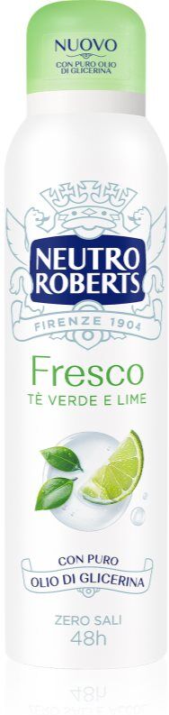 Neutro Roberts Tè Verde e Lime Deodorant Spray mit 48-Stunden Wirkung 150 ml