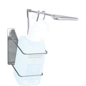 Bode Seifenspender Eurospender 2, mit Armhebel, zur Wandmontage, Edelstahl, silber, 500ml