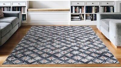 Dream Decor Rugs Steppe Rauma Gray-Cream Area Rug