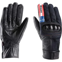 Blauer Combo Carbon Denim USA Motorradhandschuhe