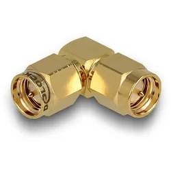 DELOCK Adapter SMA Stecker zu SMA Stecker 90°