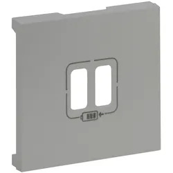 Legrand 864324 Abdeckung Ladesteckdose Niloe Step Aluminium