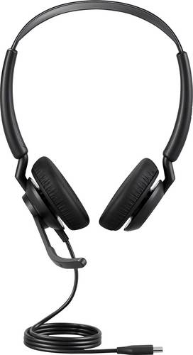 Jabra Engage 50 II On Ear Headset kabelgebunden Stereo Schwarz Noise Cancelling, Mikrofon-Rauschunterdrückung Headset
