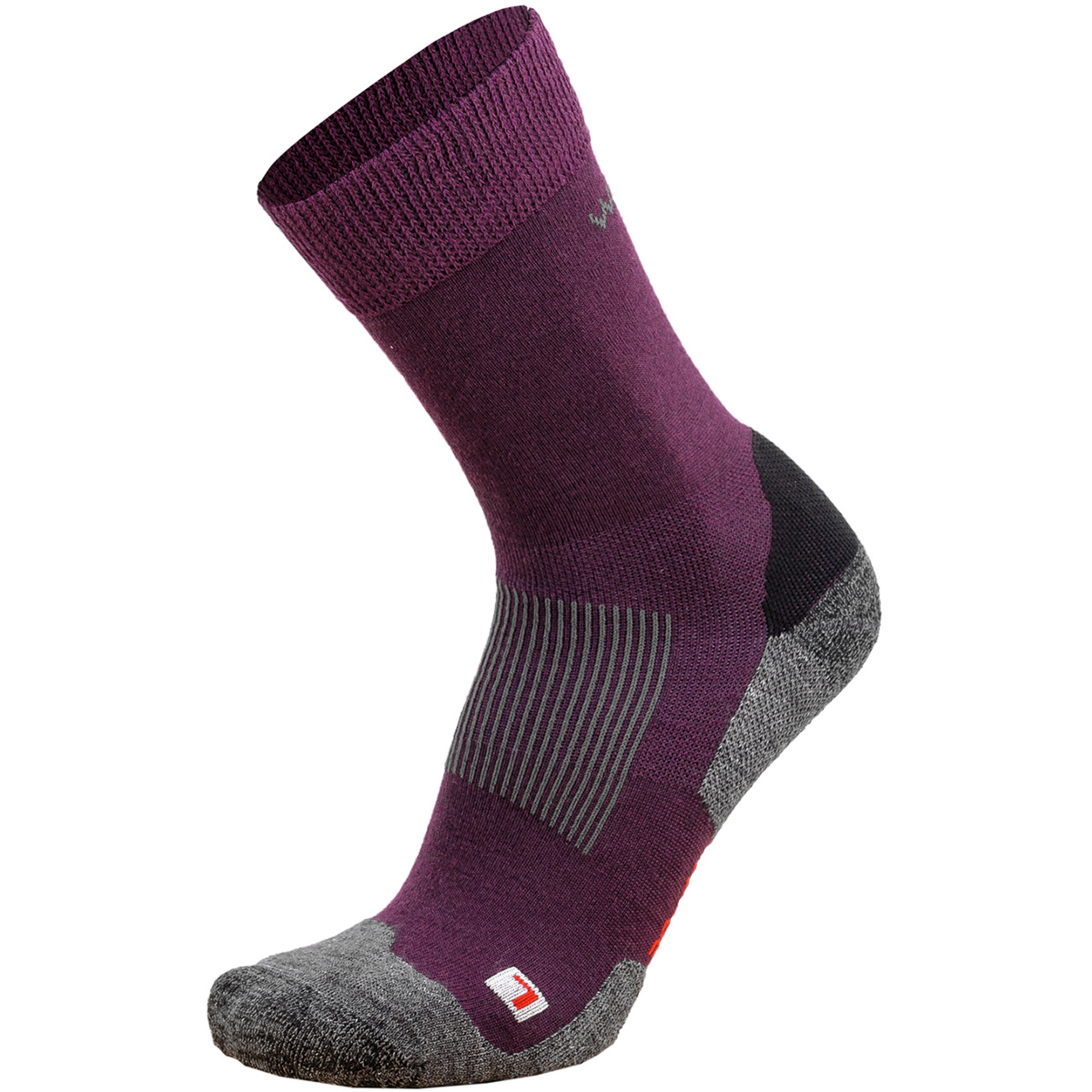 Wapiti Trek S02 All Seasons Wandersocken lila Größe 39 Camping Atmungsaktiv Merinowolle