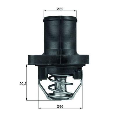 MAHLE Thermostat, Kühlmittel TI 47 89 für Peugeot