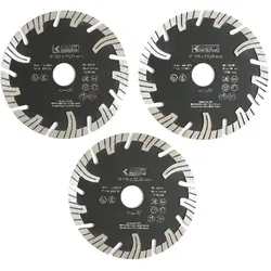 KRAFT WERKZEUGE Diamant-Trennscheibe Ø125 mm, Twill und feine Welle 3 tlg.