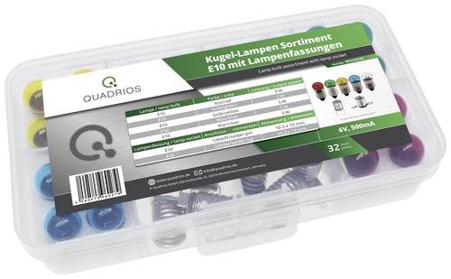 Quadrios 1802O016 Skalenlampe 6.0V 3W Sockel E10 32 Teile