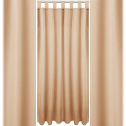 Bestlivings Dekoschal Ellen Schlaufen, 140x145 cm - Sandgrau