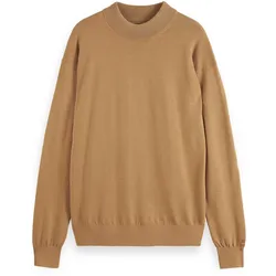 SCOTCH&SODA Herren Pullover - Core, Dropped Shoulder, Pullover, einfarbig Hellbraun / M