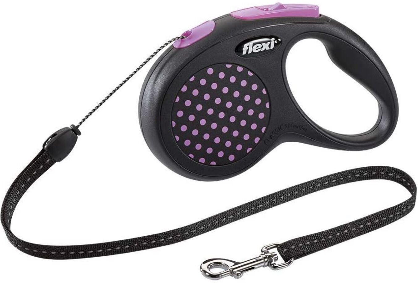 Flexi Guinzaglio Design Corda Rosa M 5m