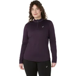 ASICS Core Winter 1/2-Zip langarm Laufshirt Damen 501 - dark aubergine L