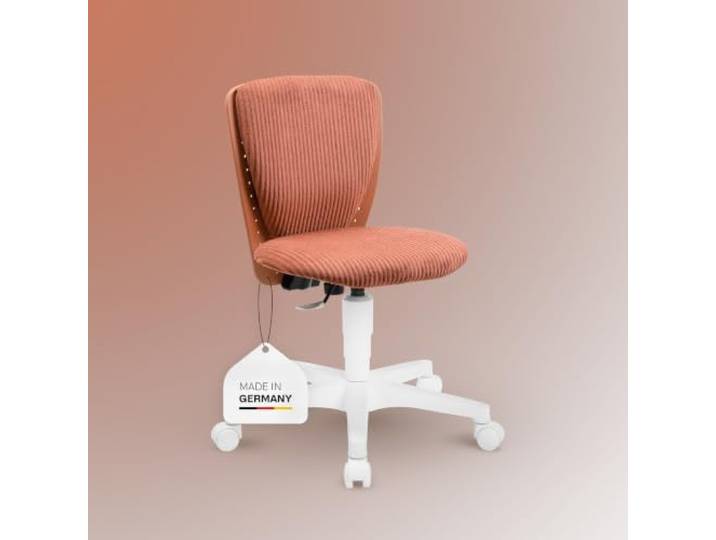 TOPSTAR Kid 200 - Ergonomischer Schreibtischstuhl für Kinder terrakotta Made in Germany Drehstuhl für Kinder & Jugendliche GS-Intertek