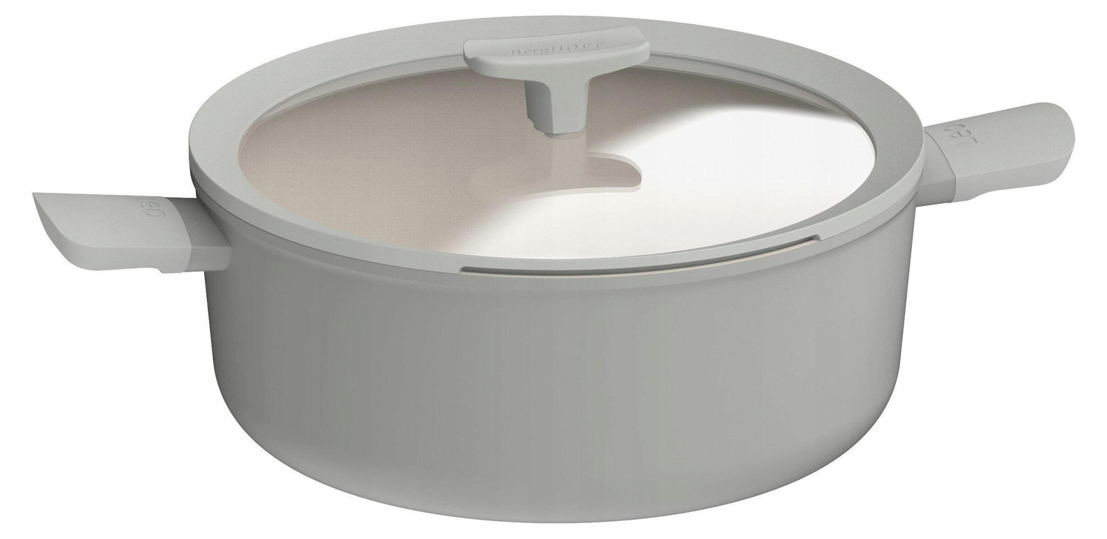 BergHOFF Leo Balance Moonmist keramische pan, 28 cm, 6,2 l, grijs
