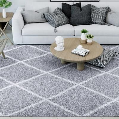 Alise Rugs Sohni Shag Farmhouse Diamond Indoor Area Rug