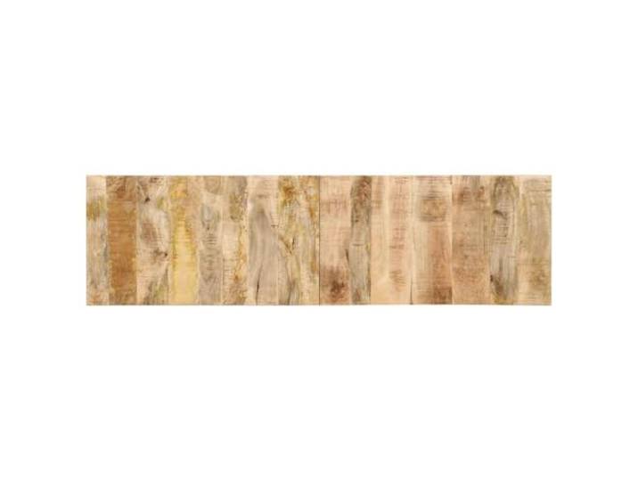 Kopfteil 180 cm aus Mangoholz, Kopfstützenpaneel im Industrialial-Stil, Wandmontage für bequeme Rückenstütze beim Lesen und Betrachten