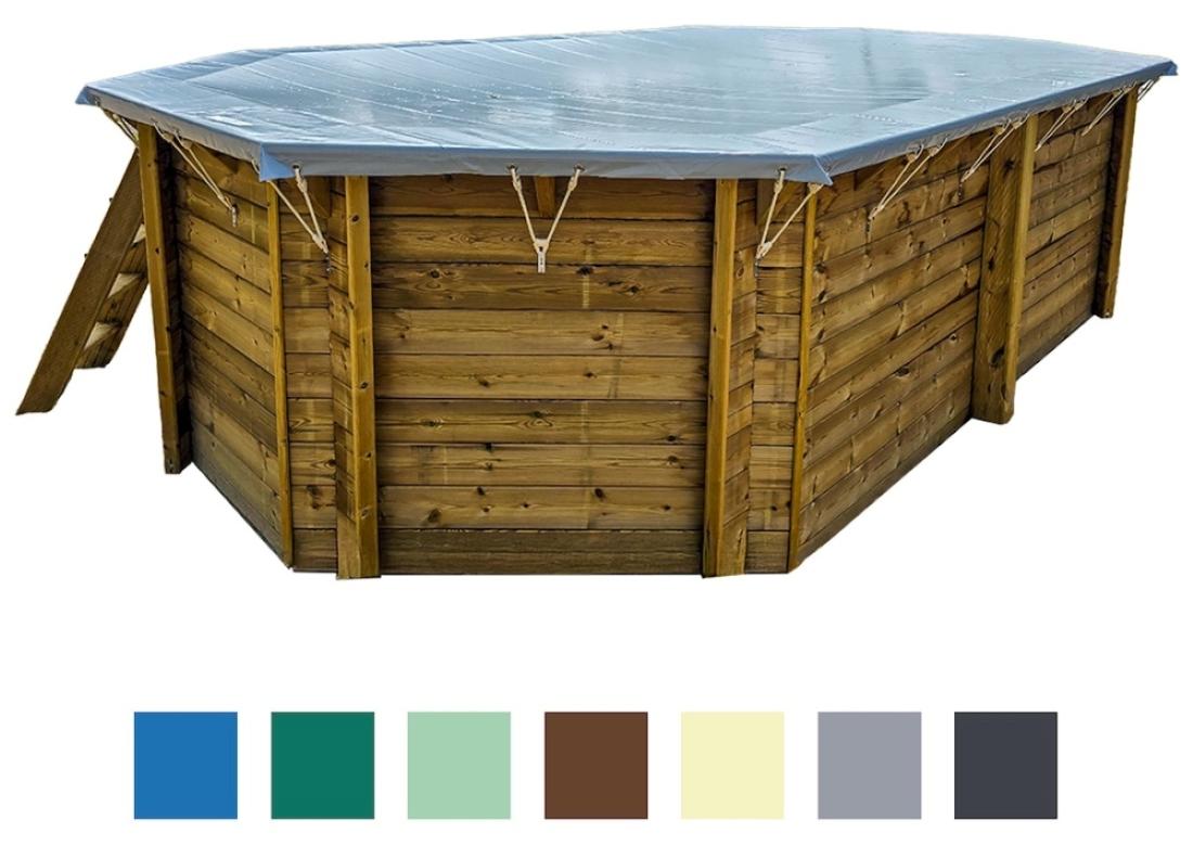 Altanka PLAN307Z, Pool-Überdachung, Grau, PVC, Rechteckig, 6260 mm, 3010 mm