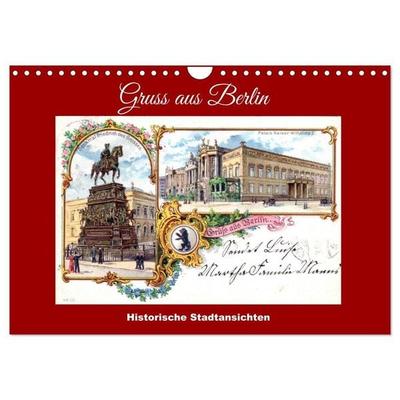 Gruss aus Berlin - Historische Stadtansichten (Wandkalender 2027 DIN A4 quer), CALVENDO Monatskalender