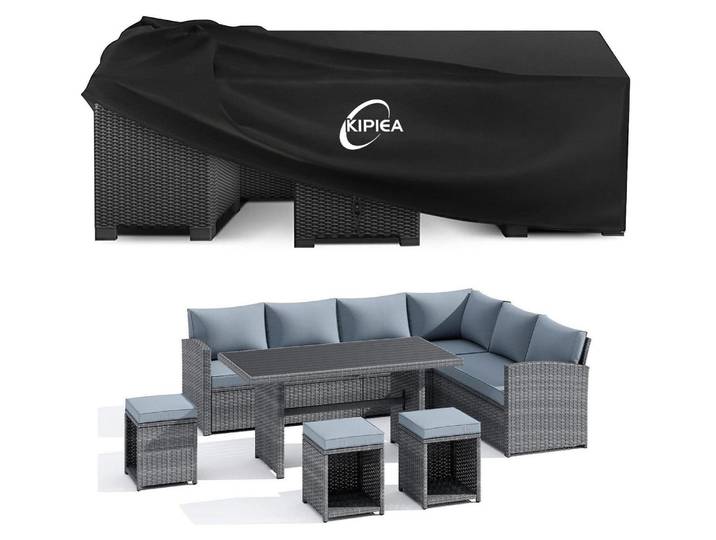 Gartenmöbel Abdeckung Winterfest 420D Oxford Wasserdicht UV-Schutz 320x211x71cm