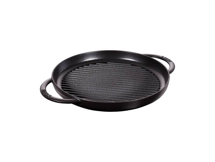 STAUB Staub Pure Grillpfanne Gusseisen rund schwarz Ø30 cm