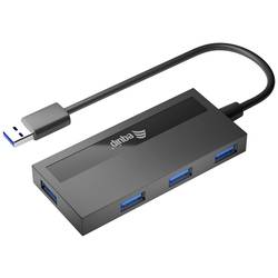 Equip 128956 USB-Hub 4 Port USB-A USB 3.0 5 GBit/s Schwarz 128956