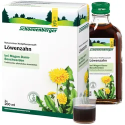 Schoenenberger Löwenzahn Naturreiner Heilpflanzensaft 3X200 ml Saft
