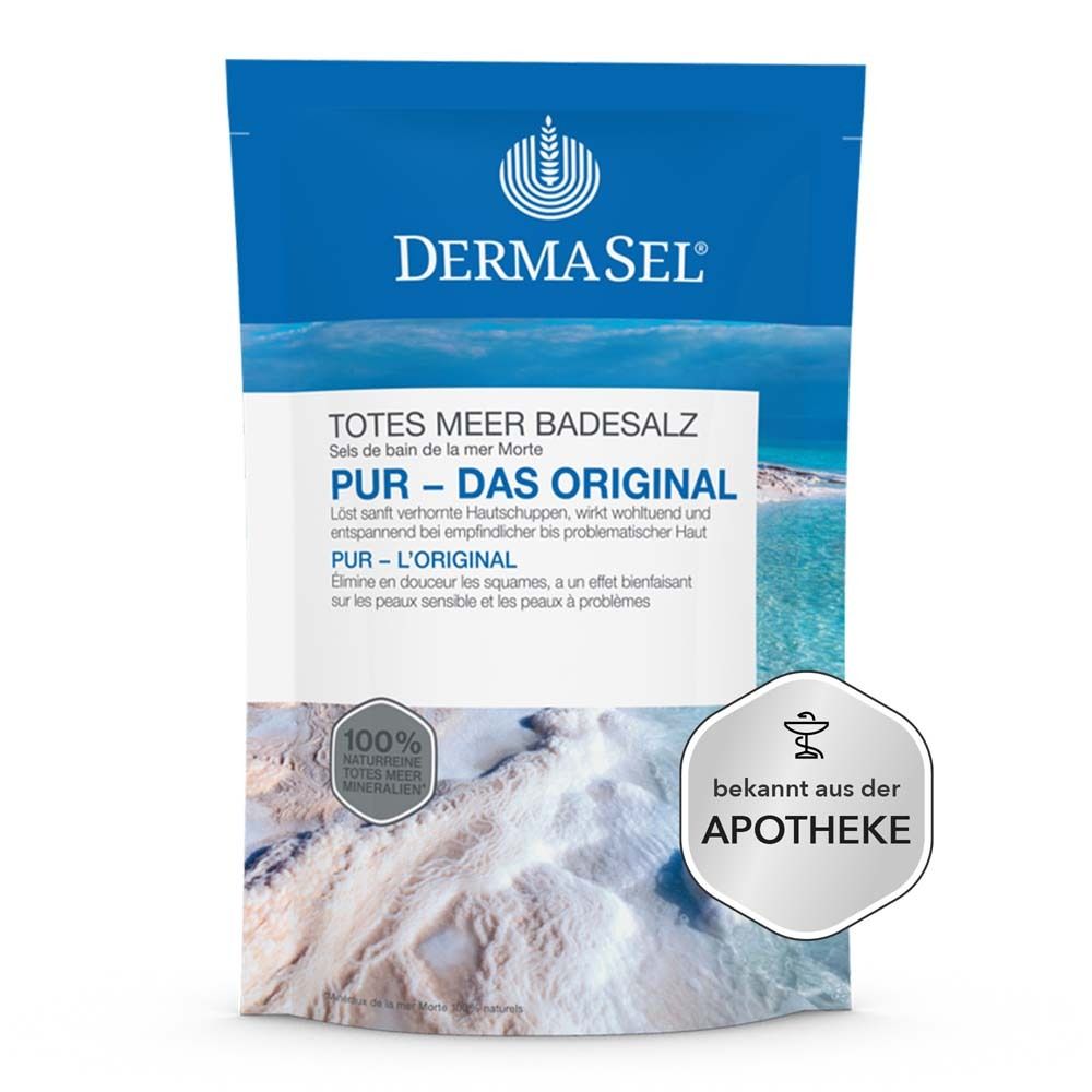 Dermasel Totes Meer Badesalz Pur 500 g Salz