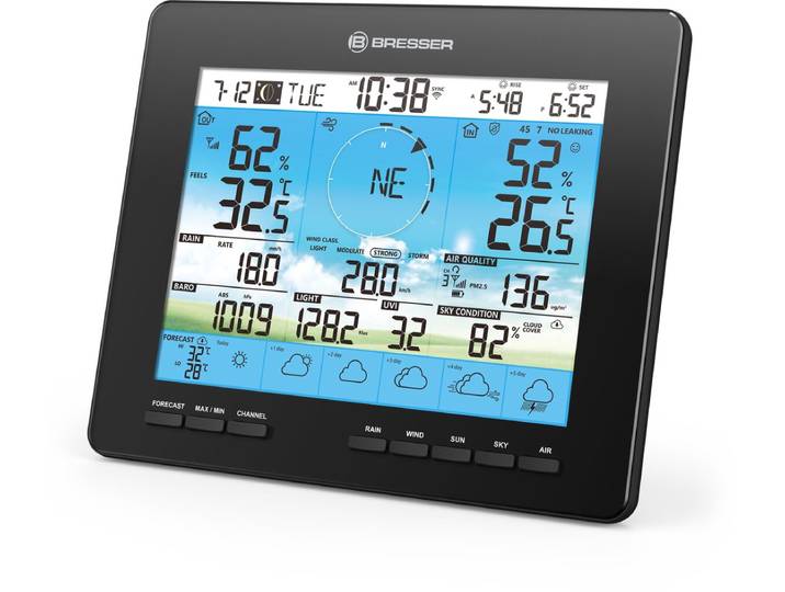 Bresser Weerstation - Basisscherm - Compatibel met 7003210 - Zonder Sensor